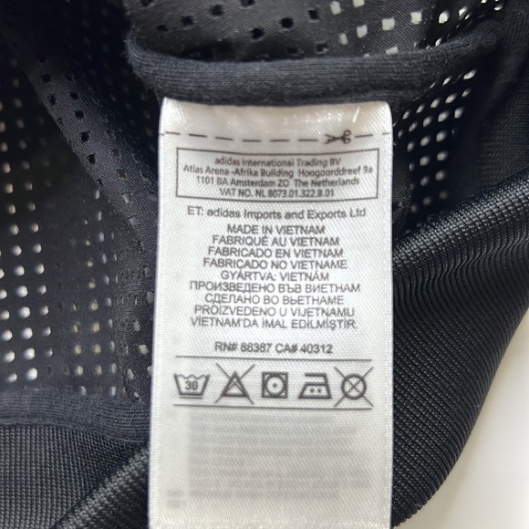 ADIDAS  BERLIN  LXXII 3 STRIPES LOGO MESH ZIP UP BLACK WHITE JACKET SZ M - Picture 8 of 9